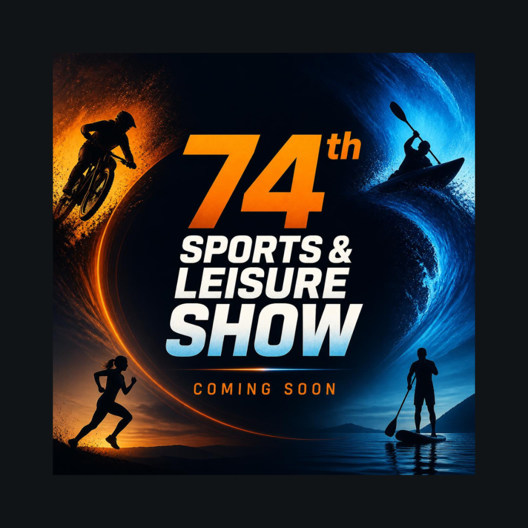 poster and graphic for the 74th annual sports and leisure show