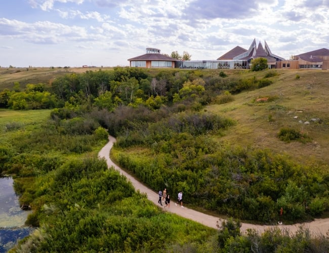 Wanuskewin Drone Shot